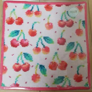 페일러 체리 도트 타월 손수건 페일 핑크 x 핑크