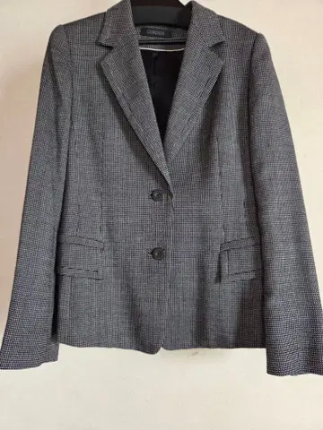 월드 디어 블랙 라벨 체크 무늬 테일러드 자켓