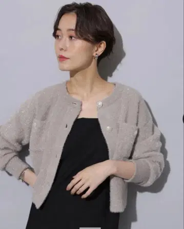 Arpege story 라메 니트 자켓 가디건 사이즈 2