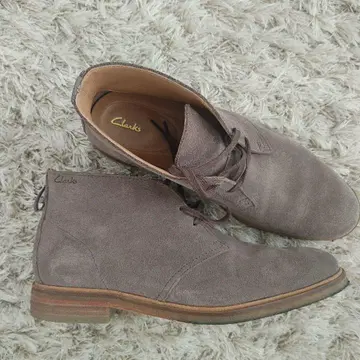 컨디션 최상 Clarks 그레이 스웨이드 레이스업 부츠