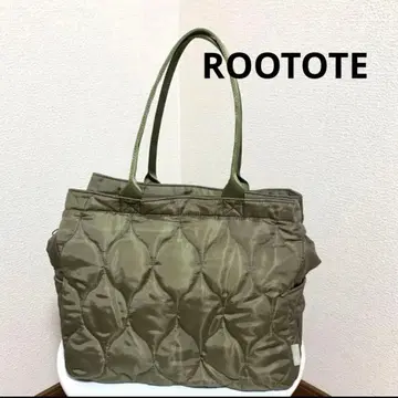 ROOTOTE 루트토트 대용량 그랑데 박스 퀼트 카키