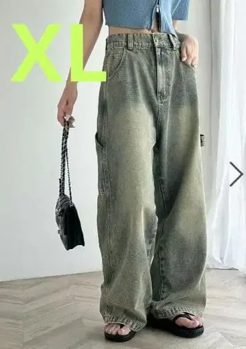 맨즈라이크 페인터 트윌 와이드 데님 팬츠