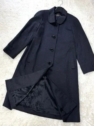 캐시미어 100% 롱 코트 다크 그레이 M 사이즈 새상품급!