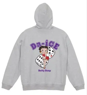 Da-iCE Betty Boop 지퍼 후드티 그레이 M