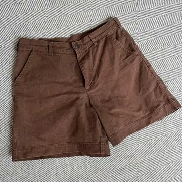 파타고니아 브라운 코튼 숏팬츠