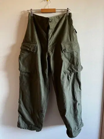 실물 오란다군 더블 페이스 필드 카고 팬츠 OD