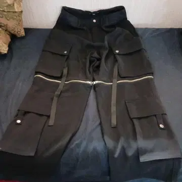 HARE 블랙 카고 팬츠 Fsize