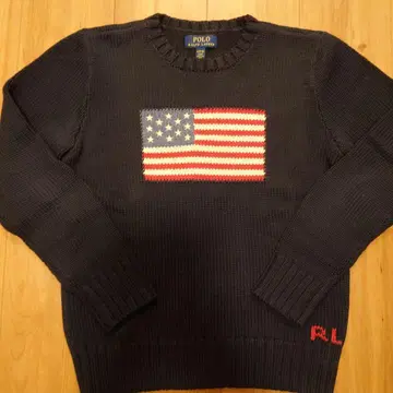 랄프 로렌 성조기 스웨터