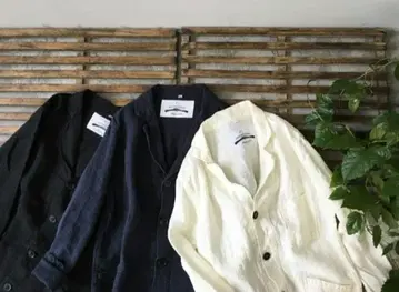 AUTREFOIS 오토레포아 롱 코트 네이비 린넨 베리떼꾸르