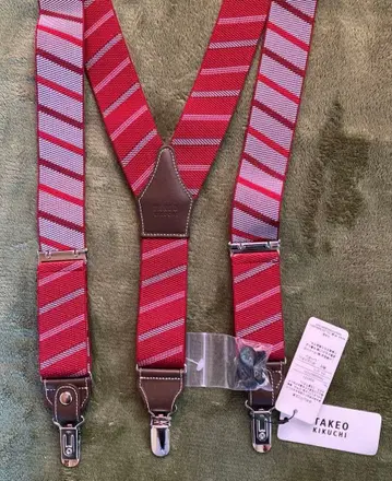 TAKEO KIKUCHI 스트라이프 서스펜더