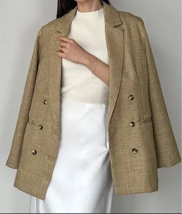 [미개봉 새상품] 린넨 라이크 셔츠 자켓 [Louere / 루엘]