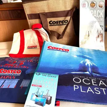 새상품 코스트코 보냉백 45L 에코백 2개, 천 토트백 1개, 총 4개