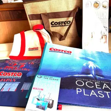 새상품 코스트코 보냉백 45L 에코백 2개, 천 토트백 1개, 총 4개