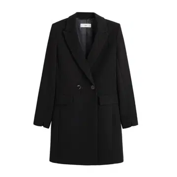 MANGO 체스터 코트 XS 사이즈 블랙