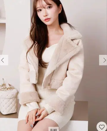 LIP SERVICE 무스탕 리버서블 숏 자켓