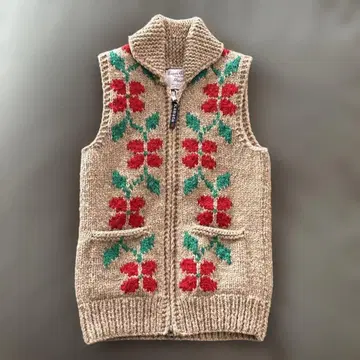 Kanata 꽃무늬 카우친 베스트 50' vintage