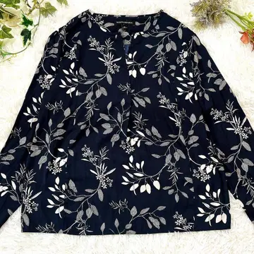 바나나리퍼블릭 꽃무늬 블라우스 M 고급 긴팔 상의