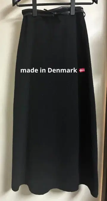북유럽 덴마크제 압축 울 롱 랩 스커트