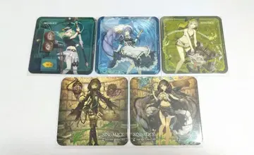 영업 종료 스퀘니 카페 레어 시노아리스 콜라보 코스터 5점 세트