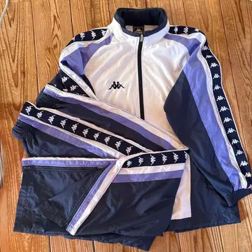 Kappa 저지 화이트/네이비/퍼플 상하의 세트