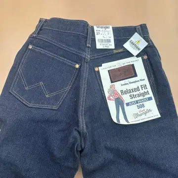 Wrangler 여성용 릴랙스 스트레이트 데님 27인치 508