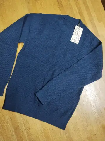 택 포함 새상품 무인양품 (MUJI) 크루넥 스웨터 다크 네이비 XS