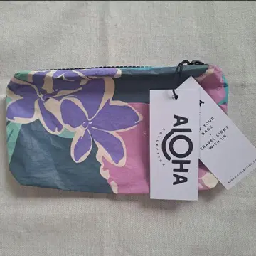 알로하 컬렉션 파우치 소 하와이 기념품 선물 방수 인기