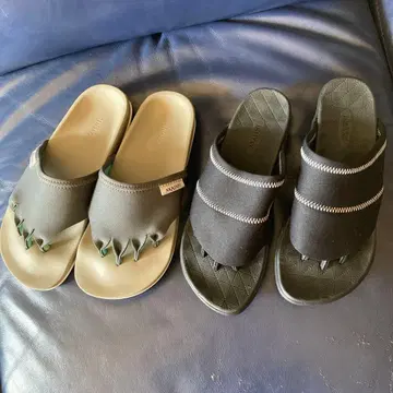 5발가락 샌들 블랙과 그레이 아카이시 2족 세트