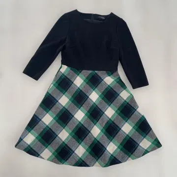 UNIVERVAL MUSE 체크 무늬 원피스 긴팔