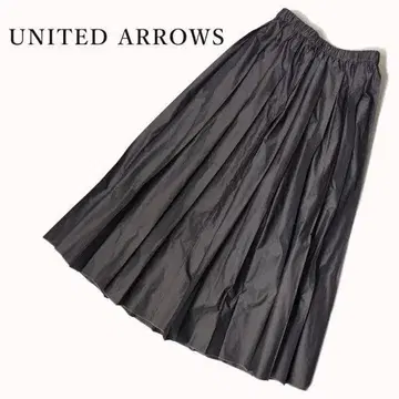 유나이티드 애로우즈 UNITED ARROWS 타프타 플리츠 스커트