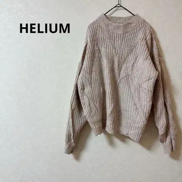 HELIUM 베이지 니트 스웨터 심플