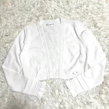 [미사용 새상품] 르네 가디건 볼레로 화이트 34