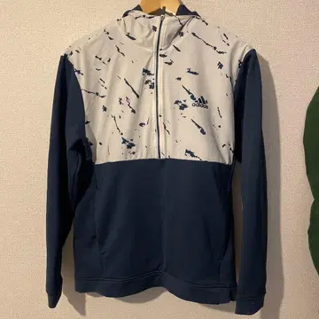 adidas 풀집업 자켓 네이비/화이트