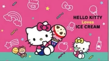 31 아이스크림 헬로키티 담요