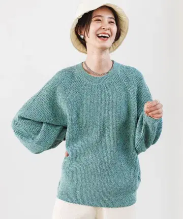 LEPSIM 7게이지 멜란지 풀오버