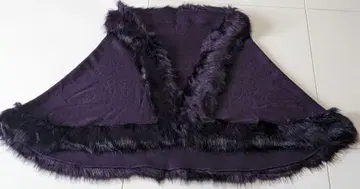 일본 의류, 서양 의류 대형 퍼 숄 퍼플