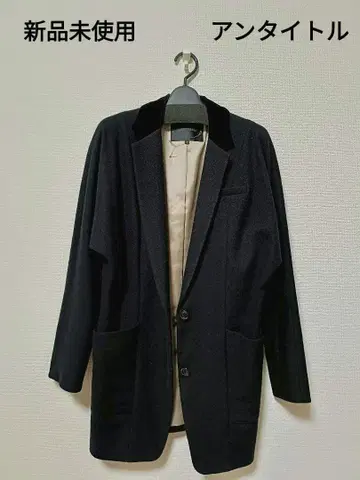 [ 미사용 새상품 ] 언타이틀 이소재 디자인 자켓 블랙