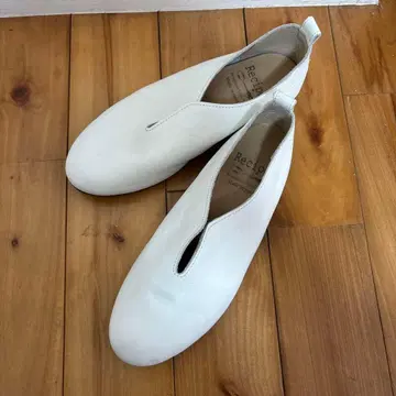 중고 Recipe 천연 가죽 화이트 22.5cm