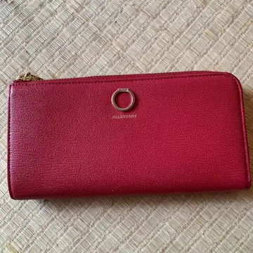 빨간색 가죽풍 장지갑