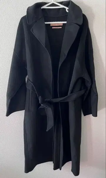 ZARA BASIC 벨트 롱 코트 M 사이즈 블랙