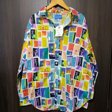 디즈니 몬스터 주식회사 올 패턴 긴팔 셔츠 M