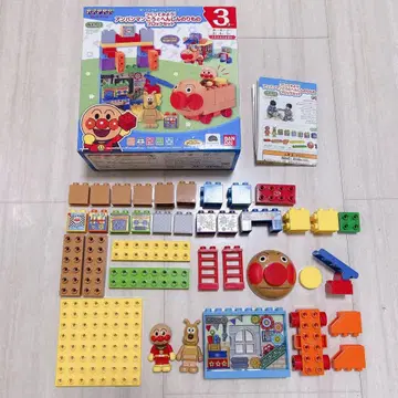 [단종품] 호빵맨 고와 변신 탈것 블록 세트 블록 라보