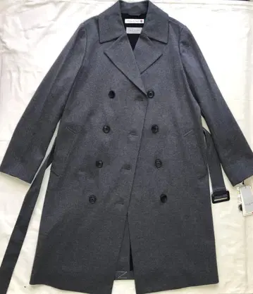 AOKI 아오키 롱 코트 트렌치코트 벨트 포함 그레이 새상품