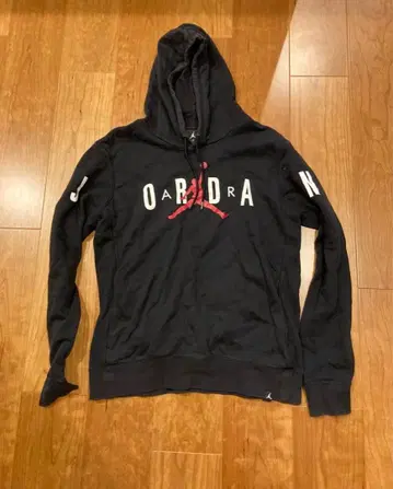 Jordan 블랙 후드 부착 후드티 M 사이즈