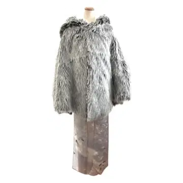 기모노 코트 기모노 케이프 기모노 판초 후드 부착