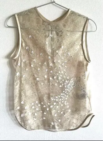 mame kurogouchi 마메쿠로고우치 슬리브리스 레이스 상의