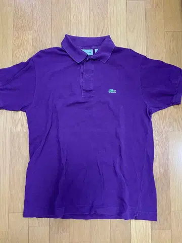 LACOSTE 퍼플 피케 셔츠 M 사이즈