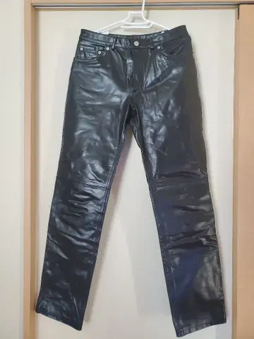 JUN MEN 가죽 팬츠 블랙 used