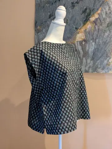 목화 기모노 리메이크 상의 풀오버 프렌치 슬리브 베스트