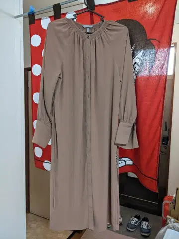 H&M 베이지 셔츠 원피스 긴팔